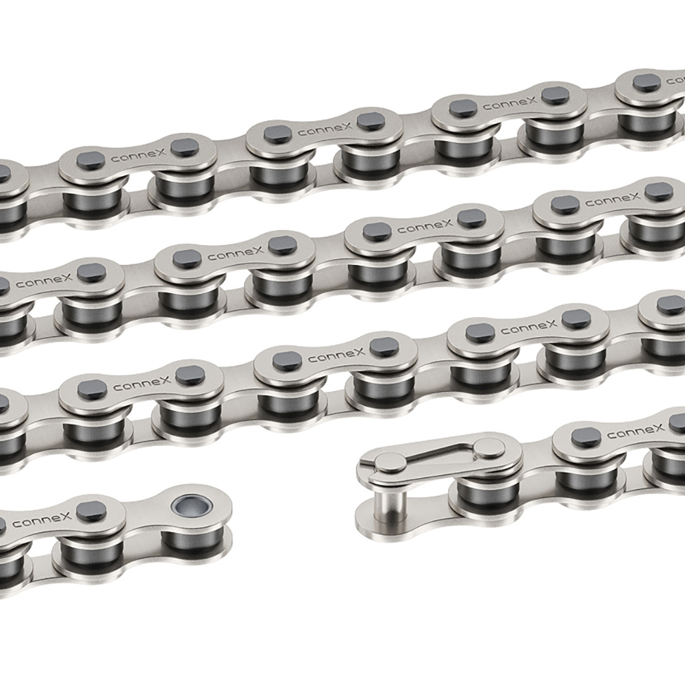 Connex 108 1/8" Bicycle Chain Single Speed Nickel Plated 112 Links