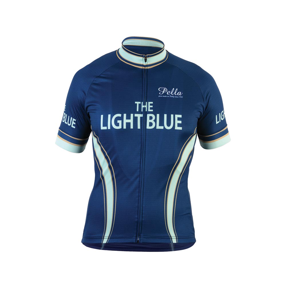 Cycle Jersey Light Blue Sport Nuovo Short Sleeve Blue