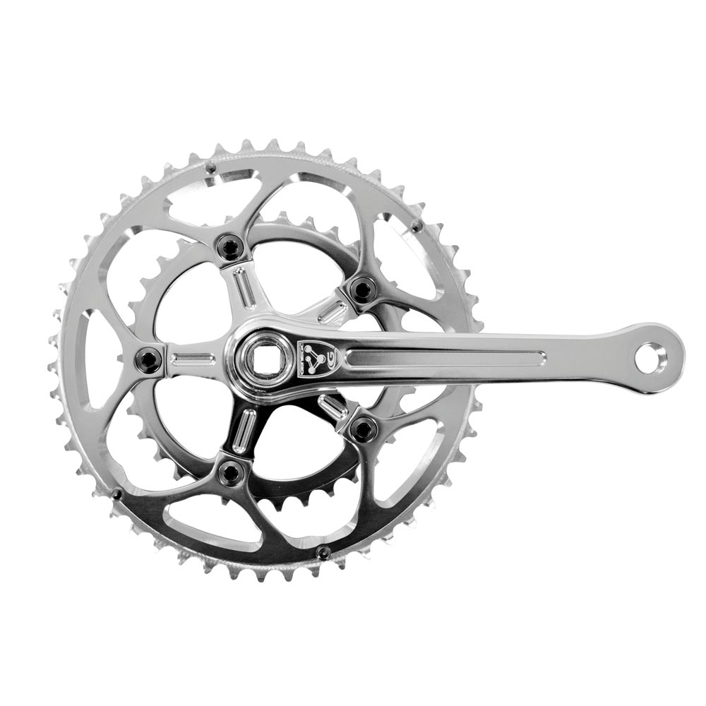 Genetic Clubman Crankset 50/34T 172.5mm Arms Silver