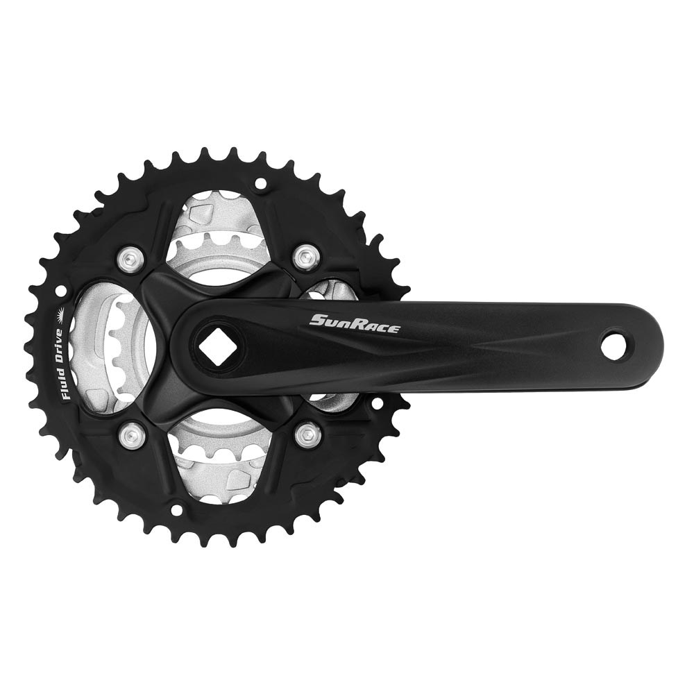 SunRace FCM500 Triple Crank MTB 170mm Black