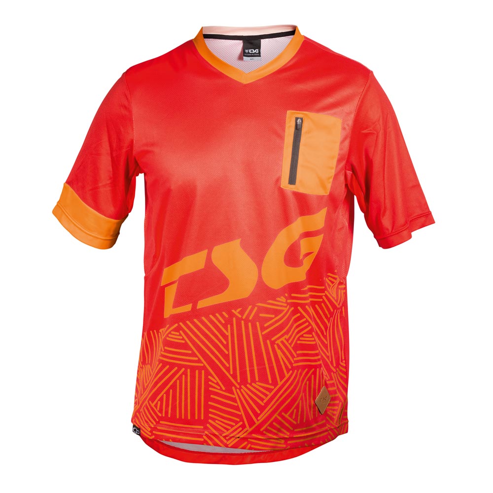 TSG Cycle MTB Jersey Short Sleeve SP3 Top Red/Orange