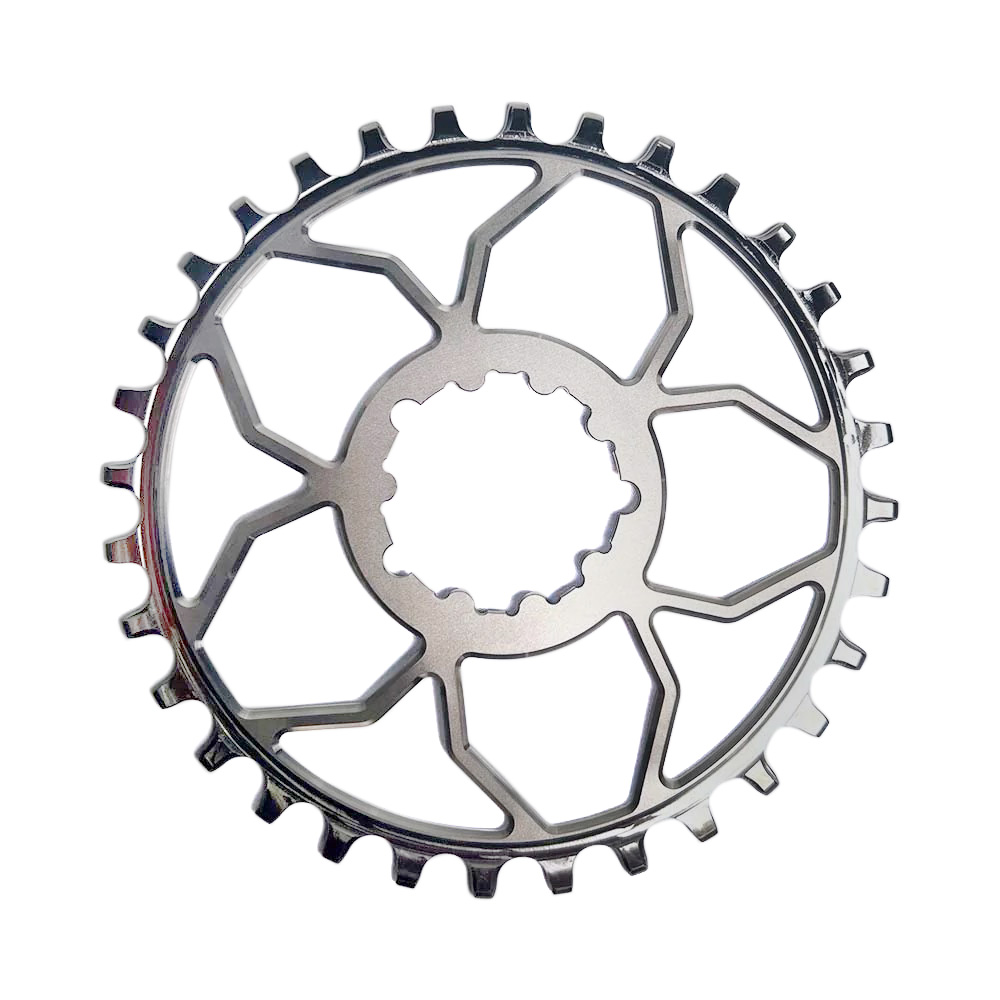 5Dev 3-Bolt Direct Mount Titanium Chainring Titanium 30T