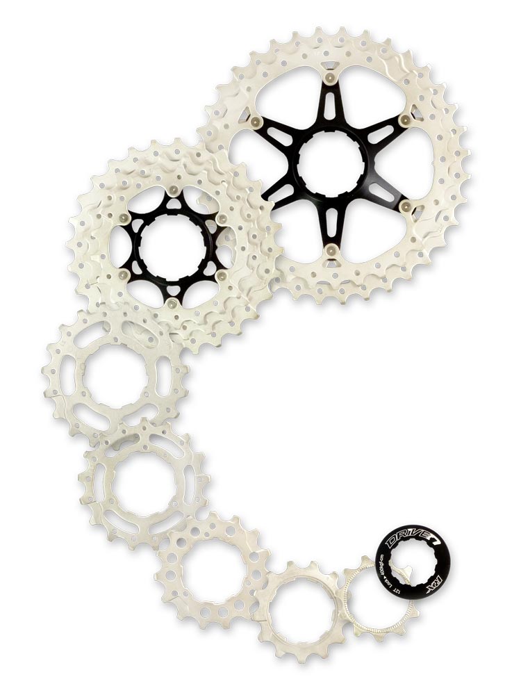 SunRace MS 10 Speed Cassette Shimano/SRAM Fluid drive+ cogs 11-36t Black