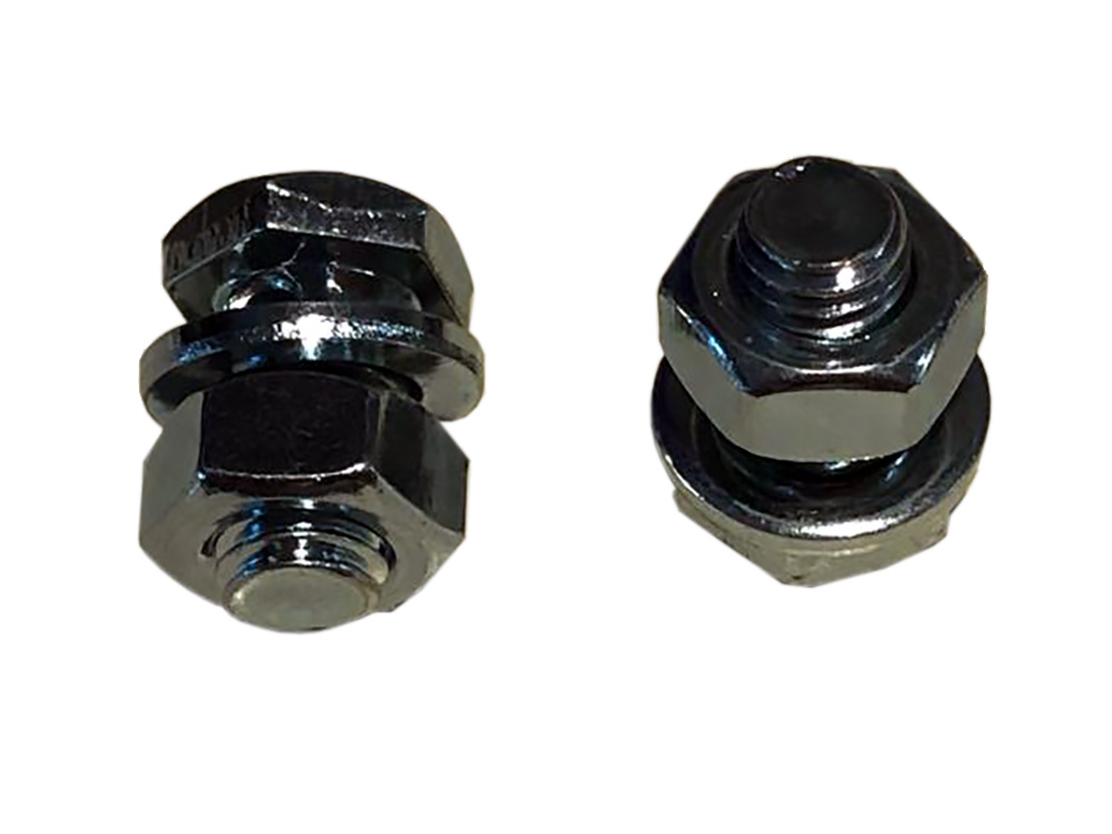 Fibrax Brake Cable Pinch Bolts x2 Silver