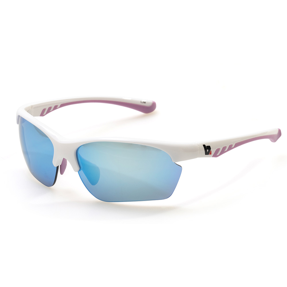 BZ Optics White/Pink One Size LJM Blue Mirrored Glasses