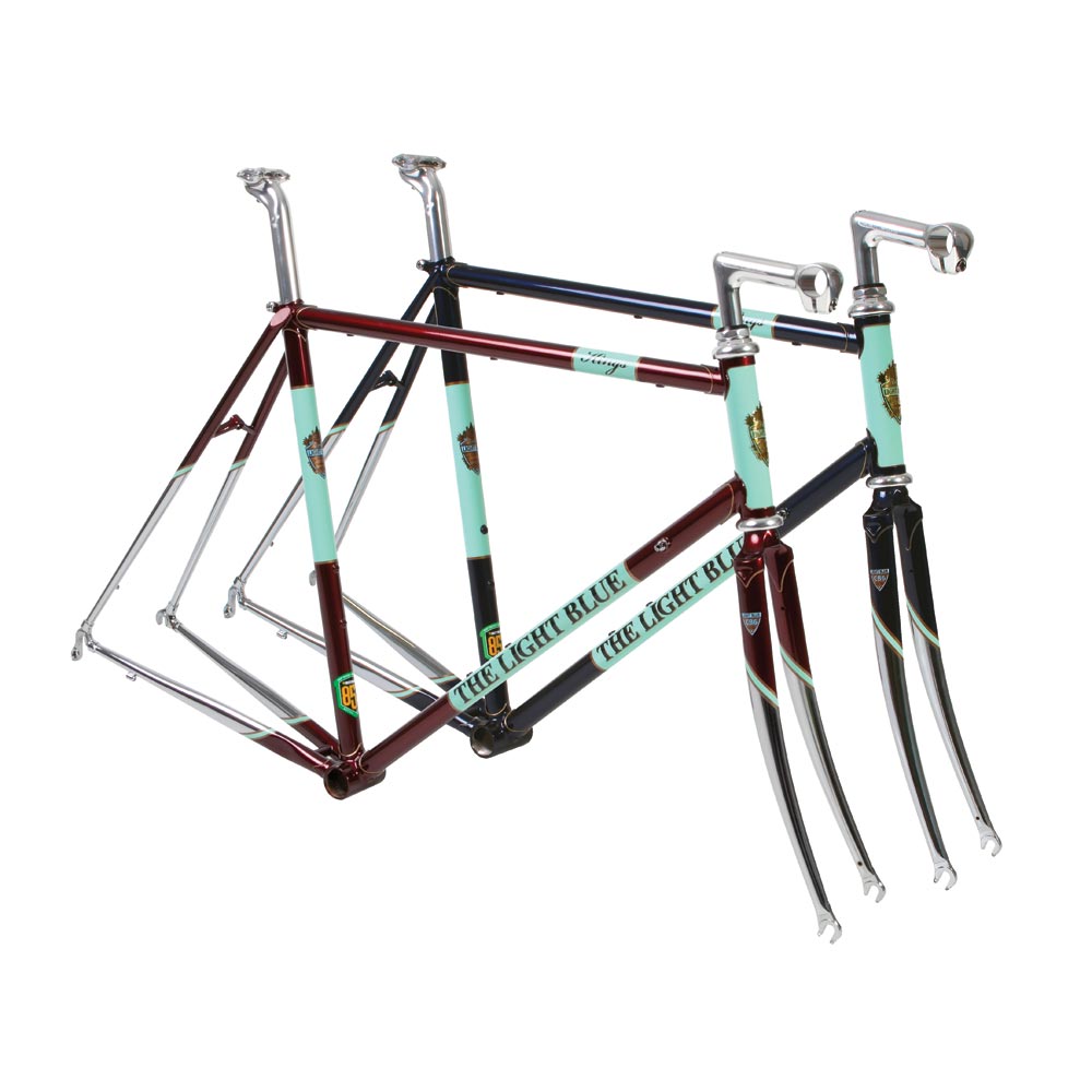Light Blue Sport Kings 853 Road Bike Frameset 