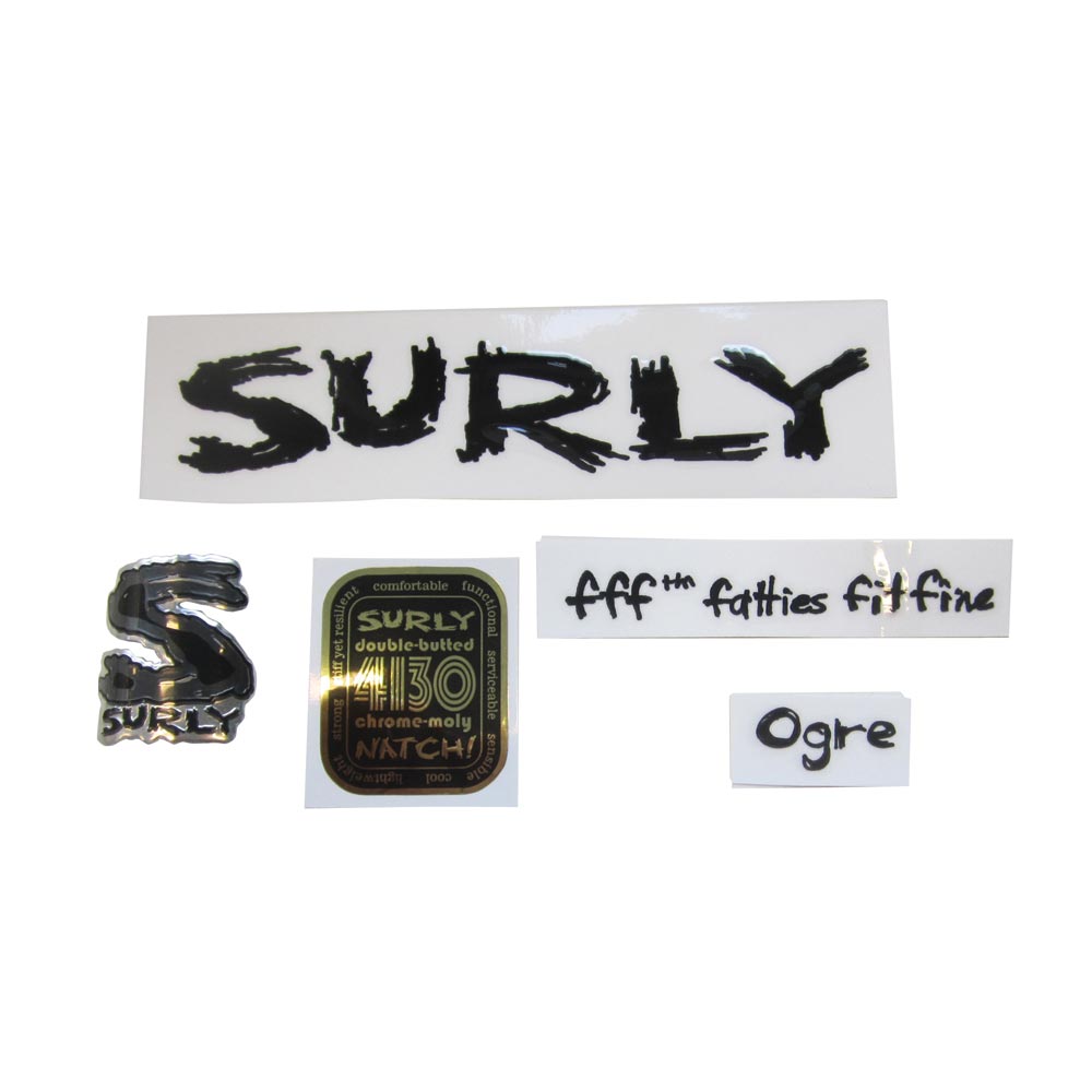 Surly Ogre Frame Decal Kit inc. Headtube Badge