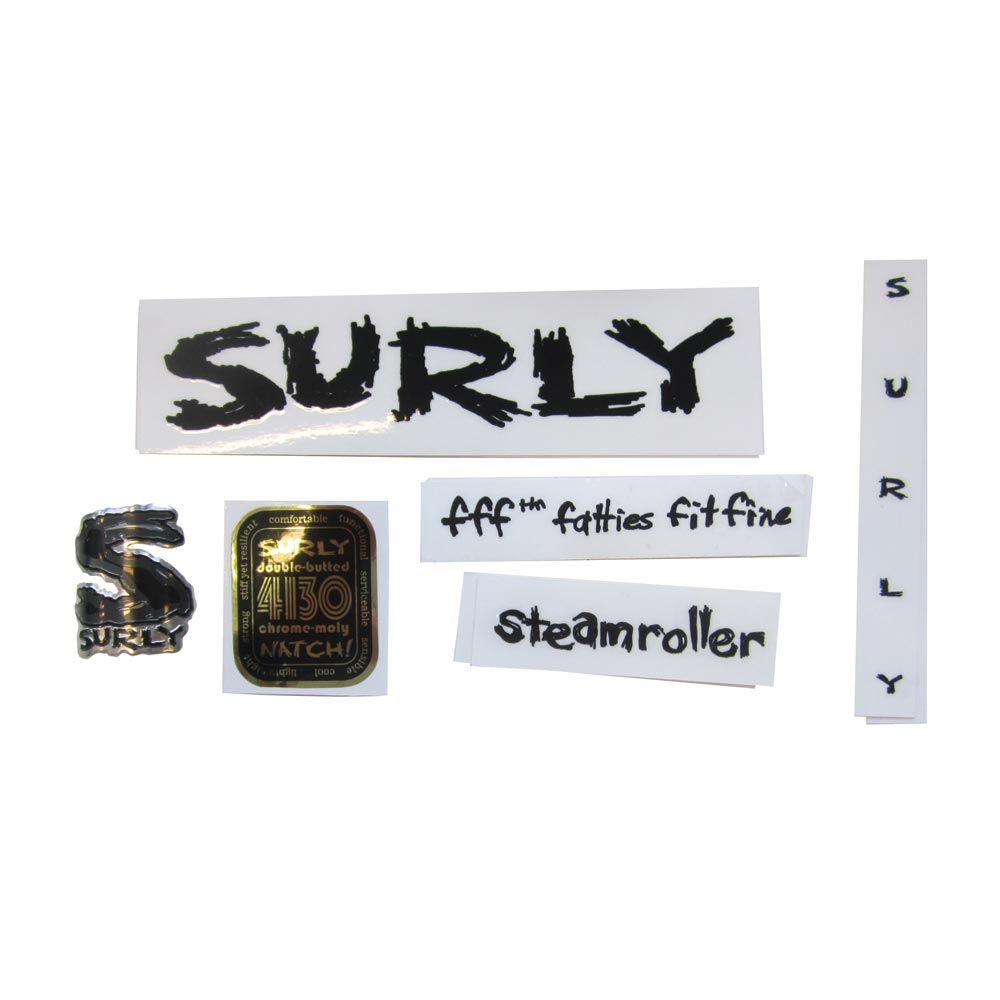 Surly Steamroller Frame Decal Kit inc. Headtube Badge