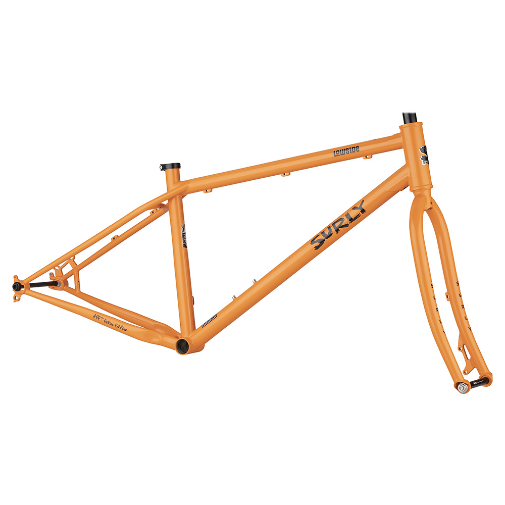 Surly Lowside Single Speed Mountain Bike Frameset Dream Tangerine Small