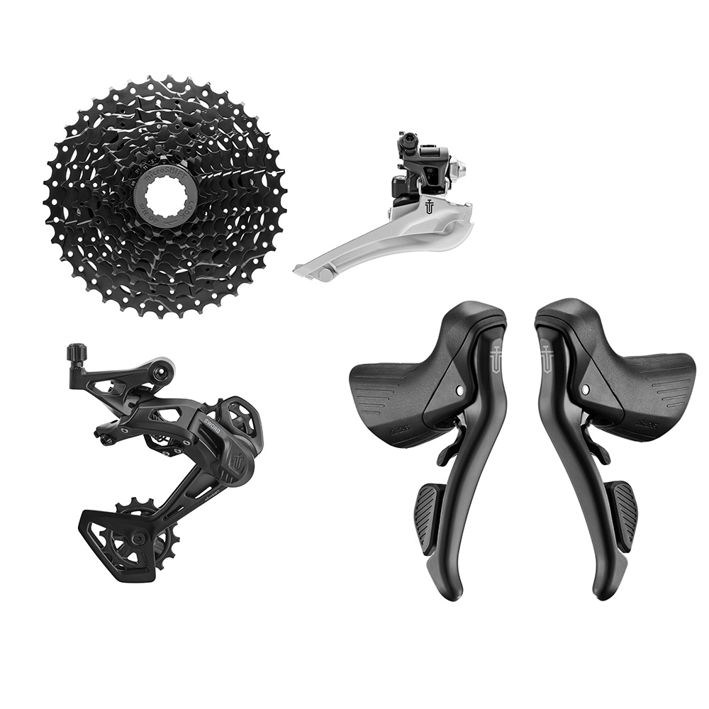 MicroSHIFT Sword Black 2x9 Groupset Black 2 x 9 Speed