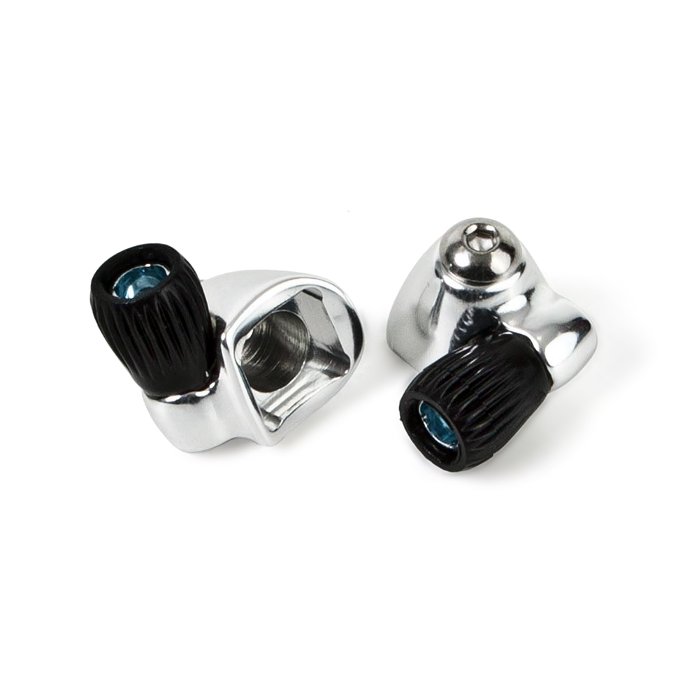 Sunrace Downtube Cable Stops / Adjusters Silver