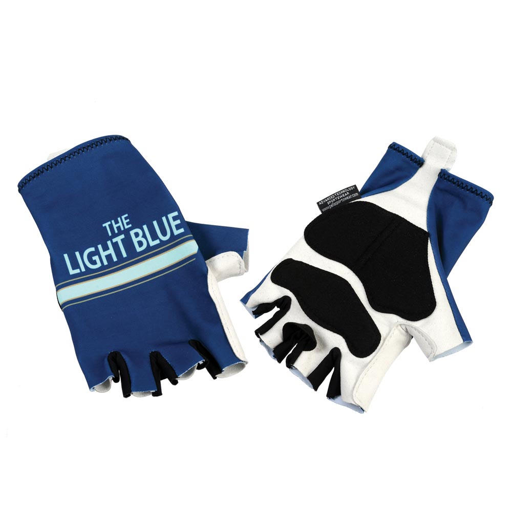 Light Blue Sport Nuovo Track Mitts Gloves Road
