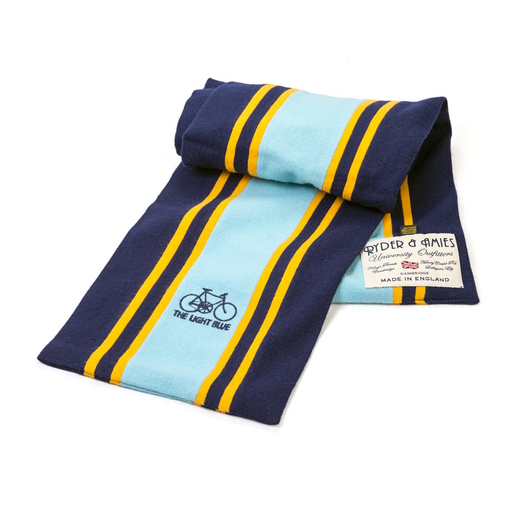 Light Blue Sport College Scarf One Blue