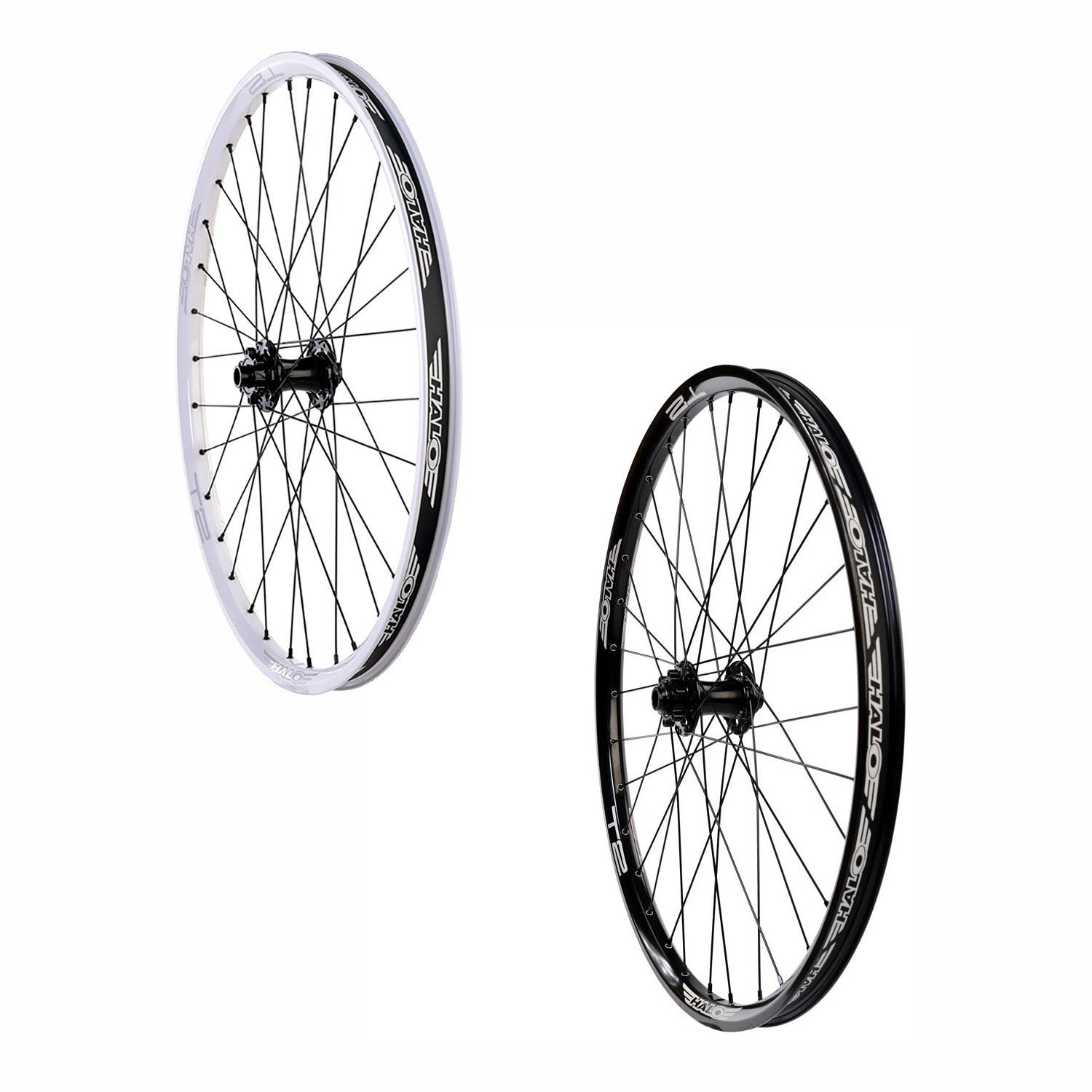 Halo T2 26" MTB Front Disc Wheel 32h 15mm Thru Axle Sealed Bearing Hub