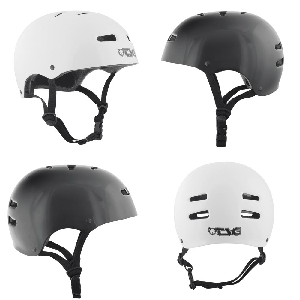 TSG Skate / BMX / Bike Injected Helmet Black or White S/M L/XL