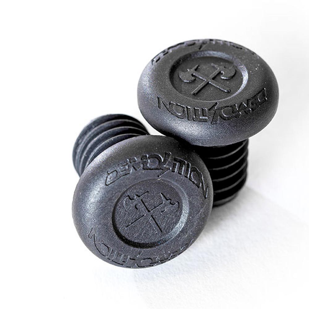 Demolition BMX Grip Nylon Barend Caps Black