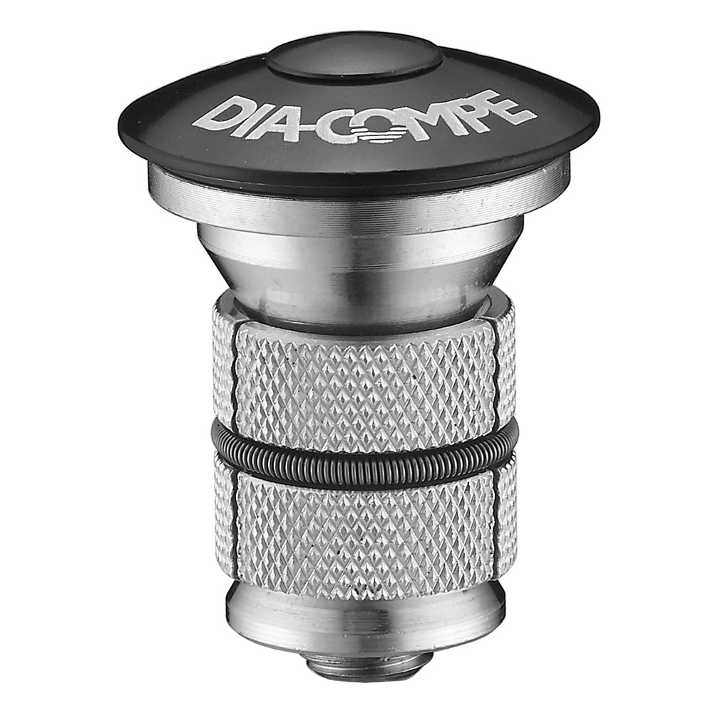 Dia-Compe Top Cap & Expander – 22–24mm | Black Alloy Threadless Fork Plug