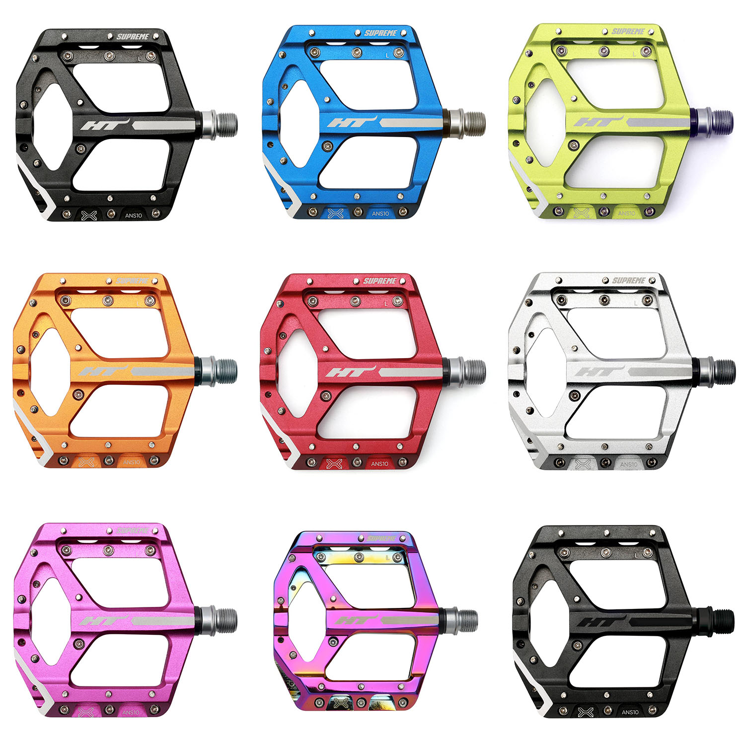 MTB Pedals Alloy HT Components ANS10 Supreme Freeride Mountain Bike ANS-10