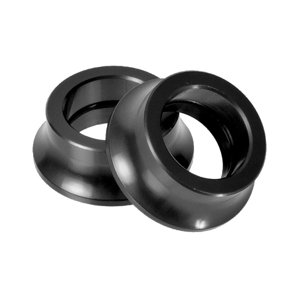 Halo XCD Front Axle Cones 15mm Black