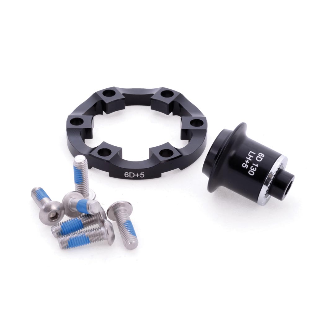 Halo Road Disc 6-Drive 135 Adaptor Kit 5mm Asymmetrical