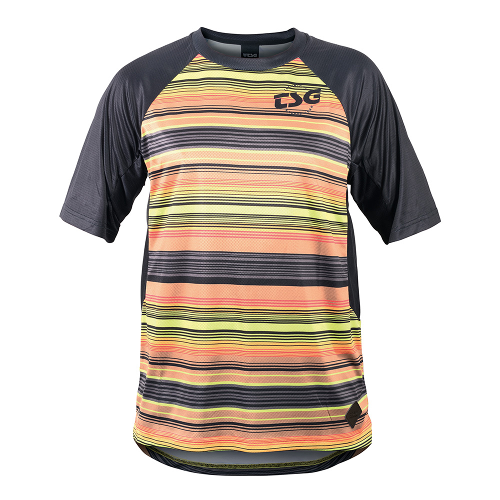 TSG Cycle MTB Jersey Short Sleeve SP7 Top Black/Stripe