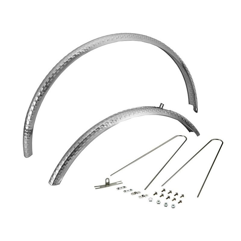 Dia-Compe Silver Mottle 650b ENE F-3 Alloy Fenders