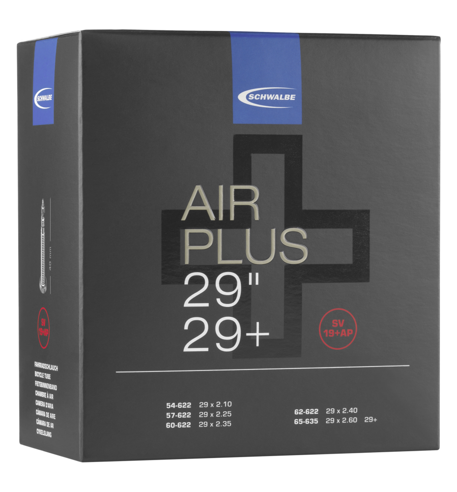 Schwalbe 29x2.1/2.8" Air Plus Inner Tube SV Presta Valve