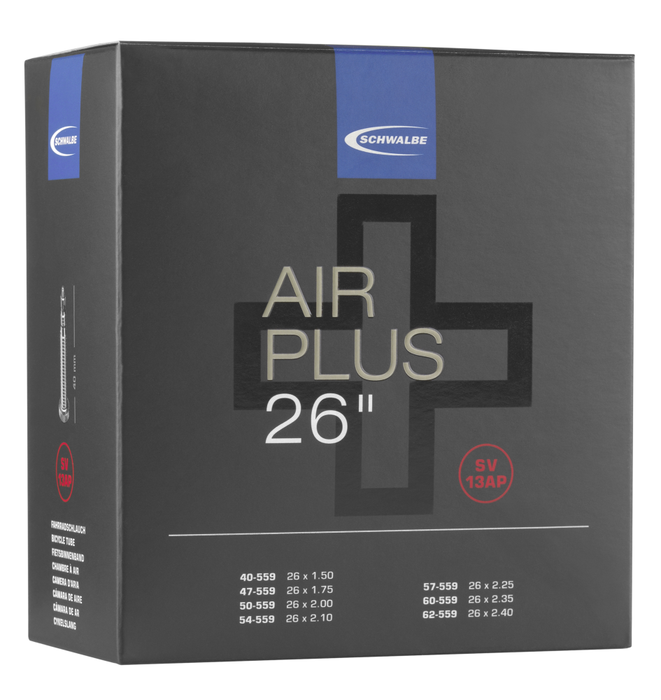 Schwalbe 26x1.5/2.5" Air Plus Inner Tube 40mm SV Presta Valve