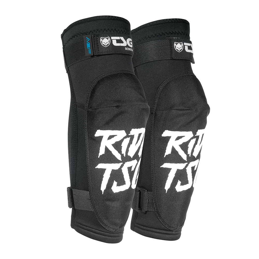TSG Scout A Elbowguards Elbow Pads ACF foam Neoprene Sleeve Ripped Black