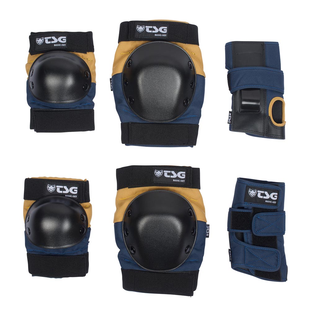 TSG Navy/Yellow Large Basic Pad Set