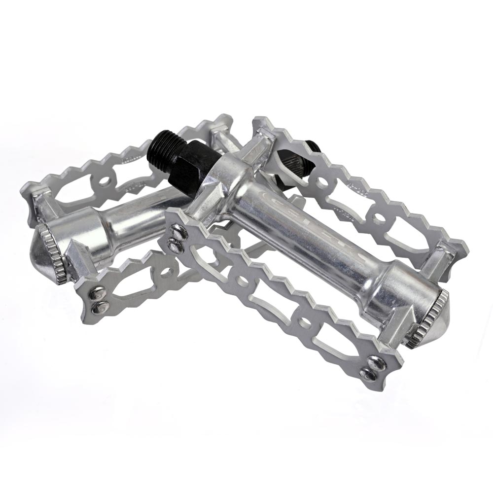 Genetic Heritage Alloy Cage Pedals 9/16" Silver