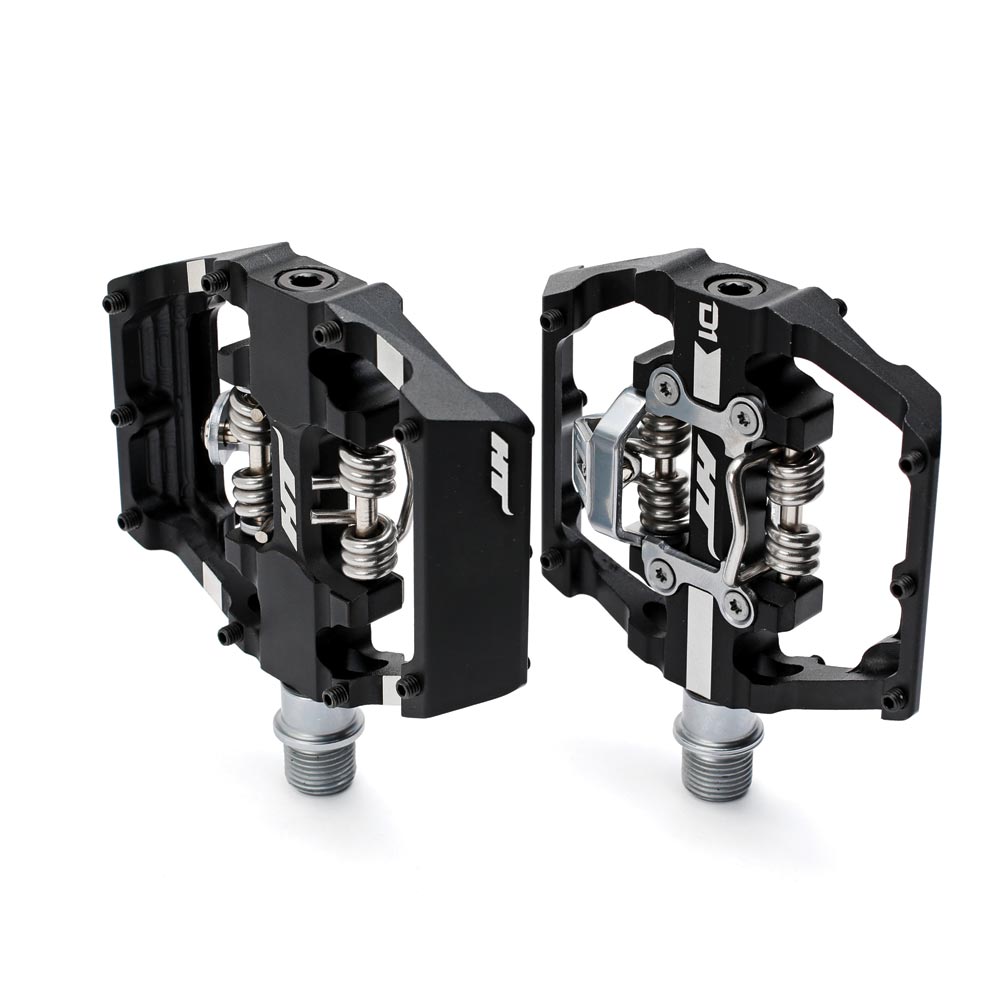 HT Components D1 Clipless/Flat Pedals sealed bearing Cr-Mo axles black