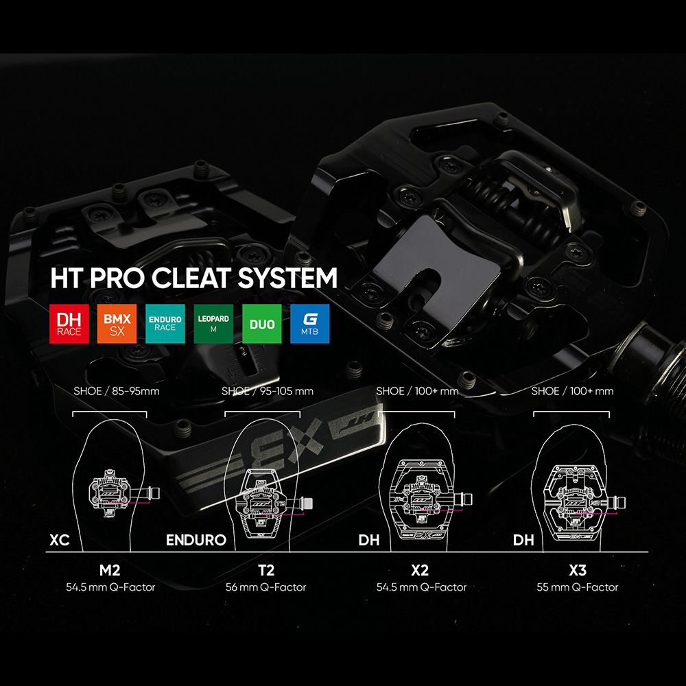 HT Components T2-SX Pedals 9/16" Axle
