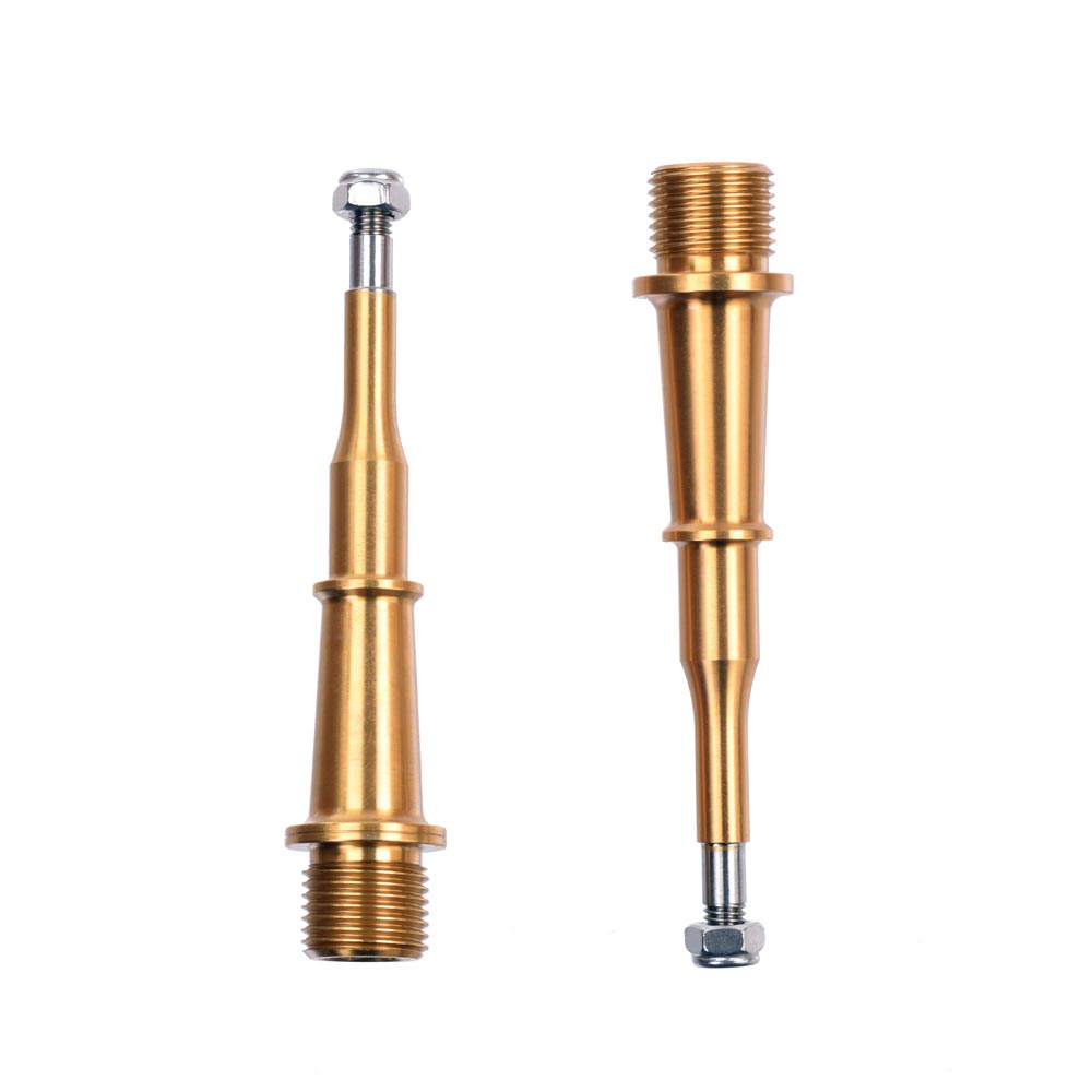 HT Components Pedal axle kit M-1 Ti gold
