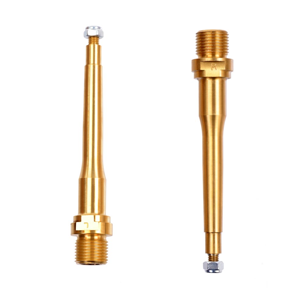 HT Components Pedal Axle Kit Nano/X1 Ti Gold