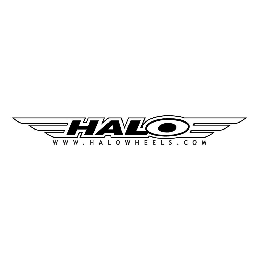 Halo White 60cm Halo Logo Van Sticker