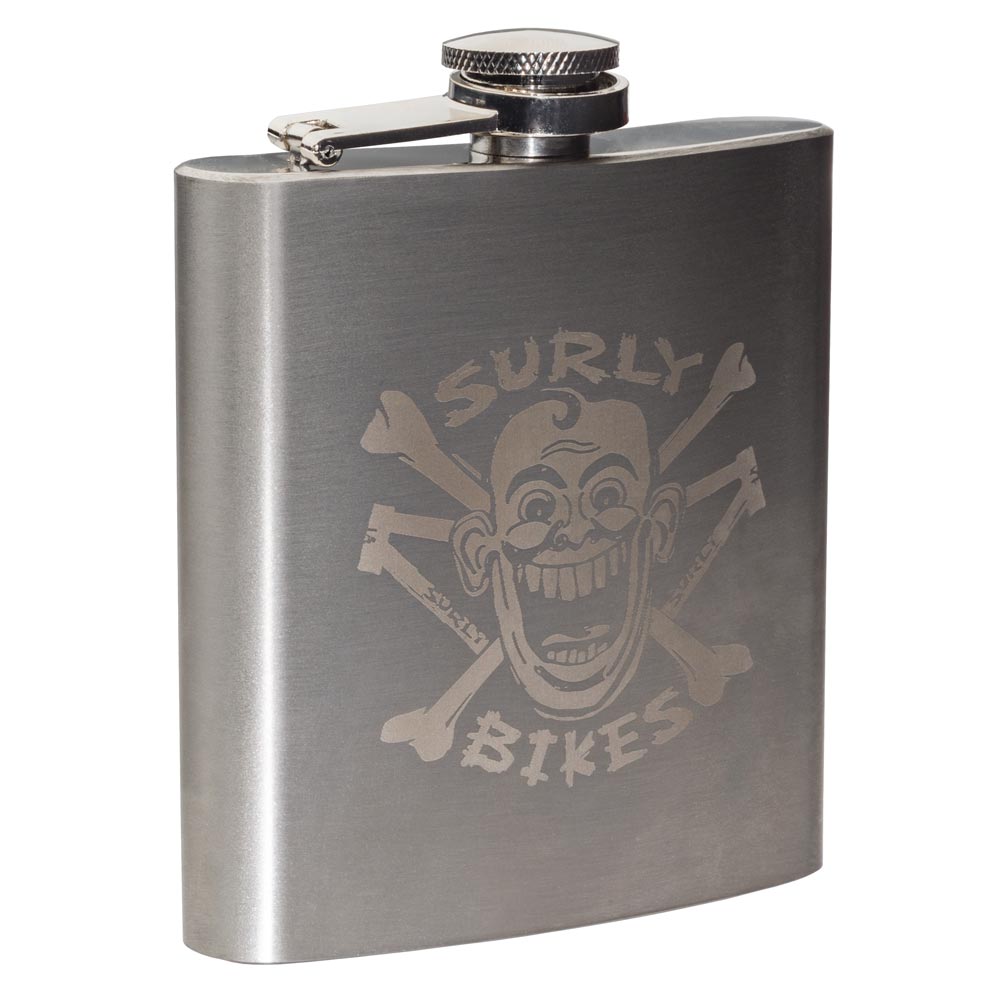 Surly Flasky Hip Flask 177ml Silver