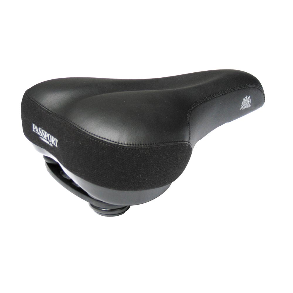 Passport Upper Class Gents Comfort Bike Saddle 260 x 180mm Black