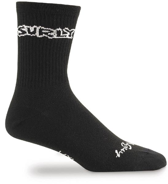 Surly Black M Logo Socks