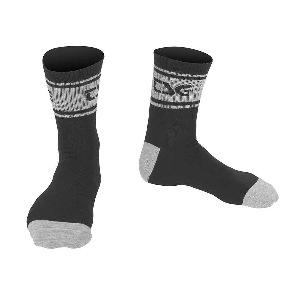 TSG Logo Socks 43-46 Black Grey
