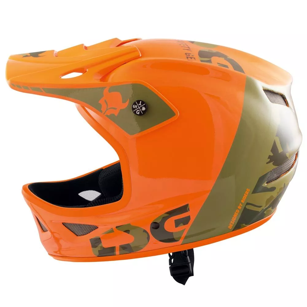 TSG Squad Full Face Bike Helmet Acid Orange XL