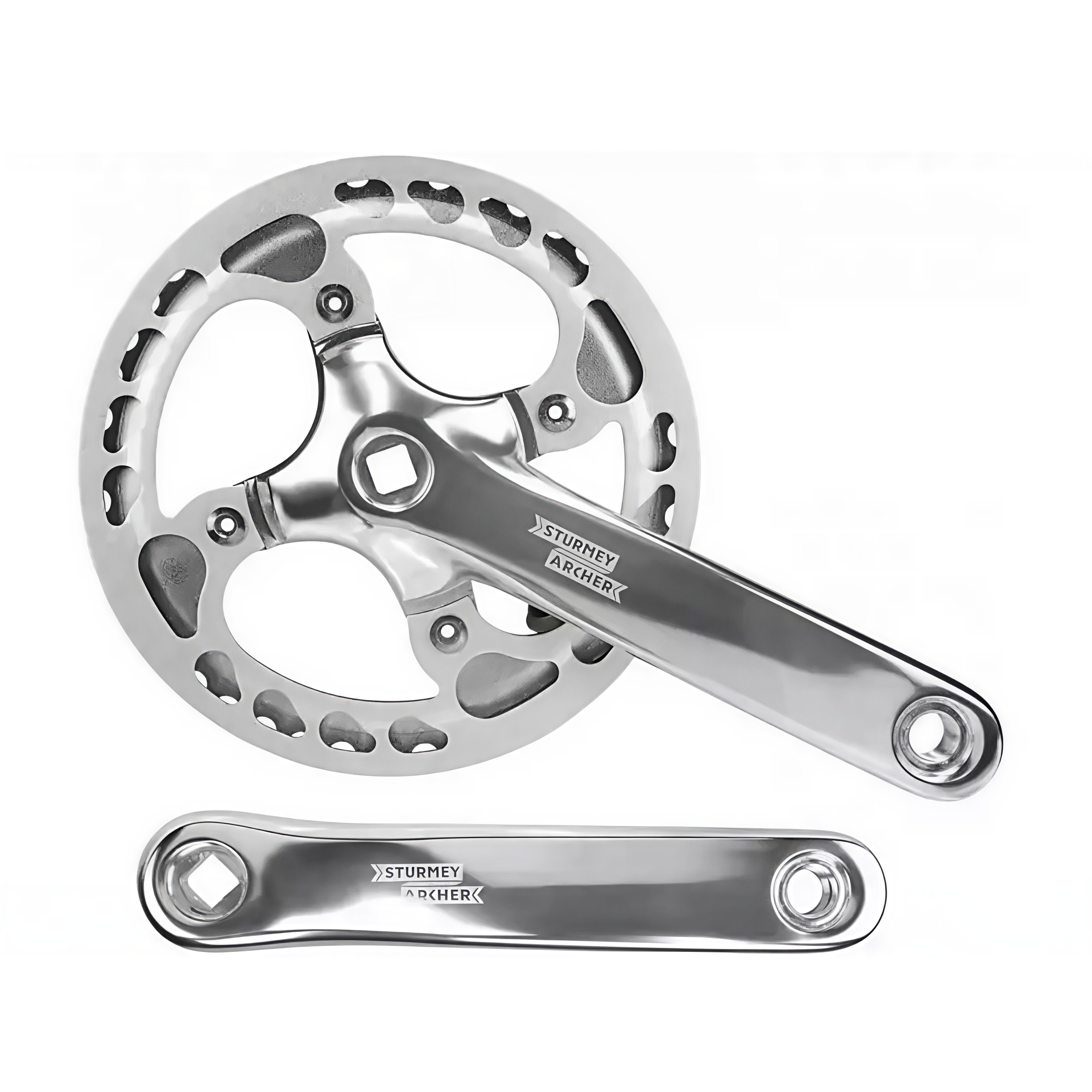 Sturmey Archer FCS742 Single Speed Crank 44T 170mm 104BCD Silver