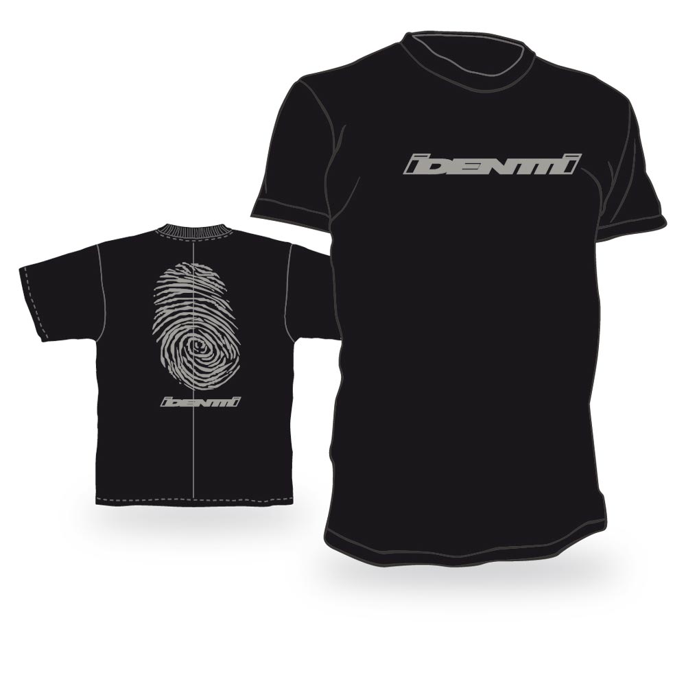 Identiti Black F-print Logo T-shirt