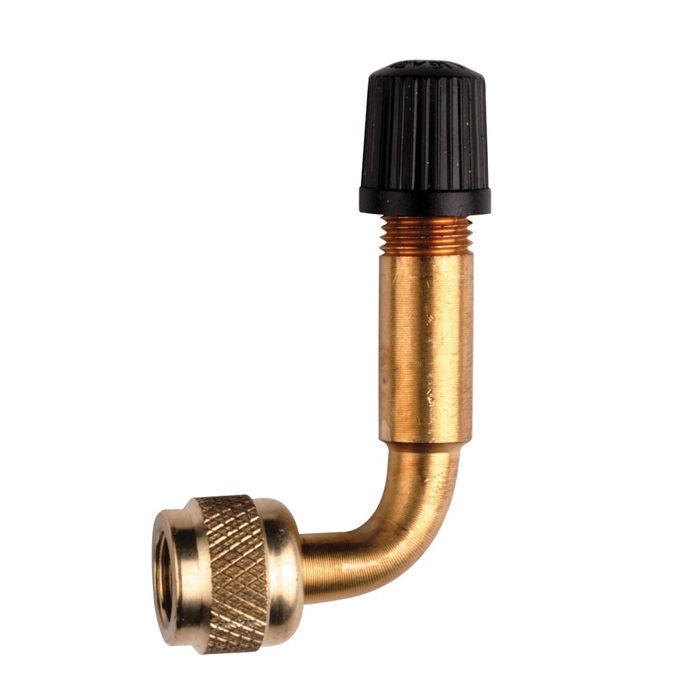 Weldtite 90Deg Schrader Valve Brass
