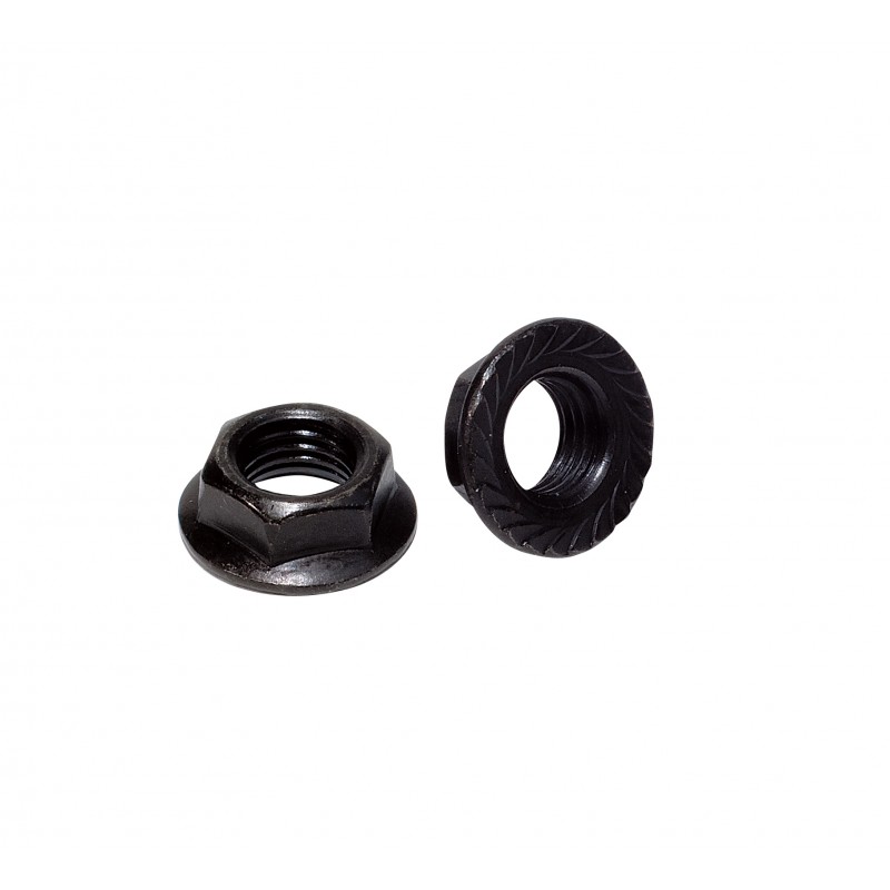Weldtite Cotterless Axle Nuts 14mm Pair (X2) Black