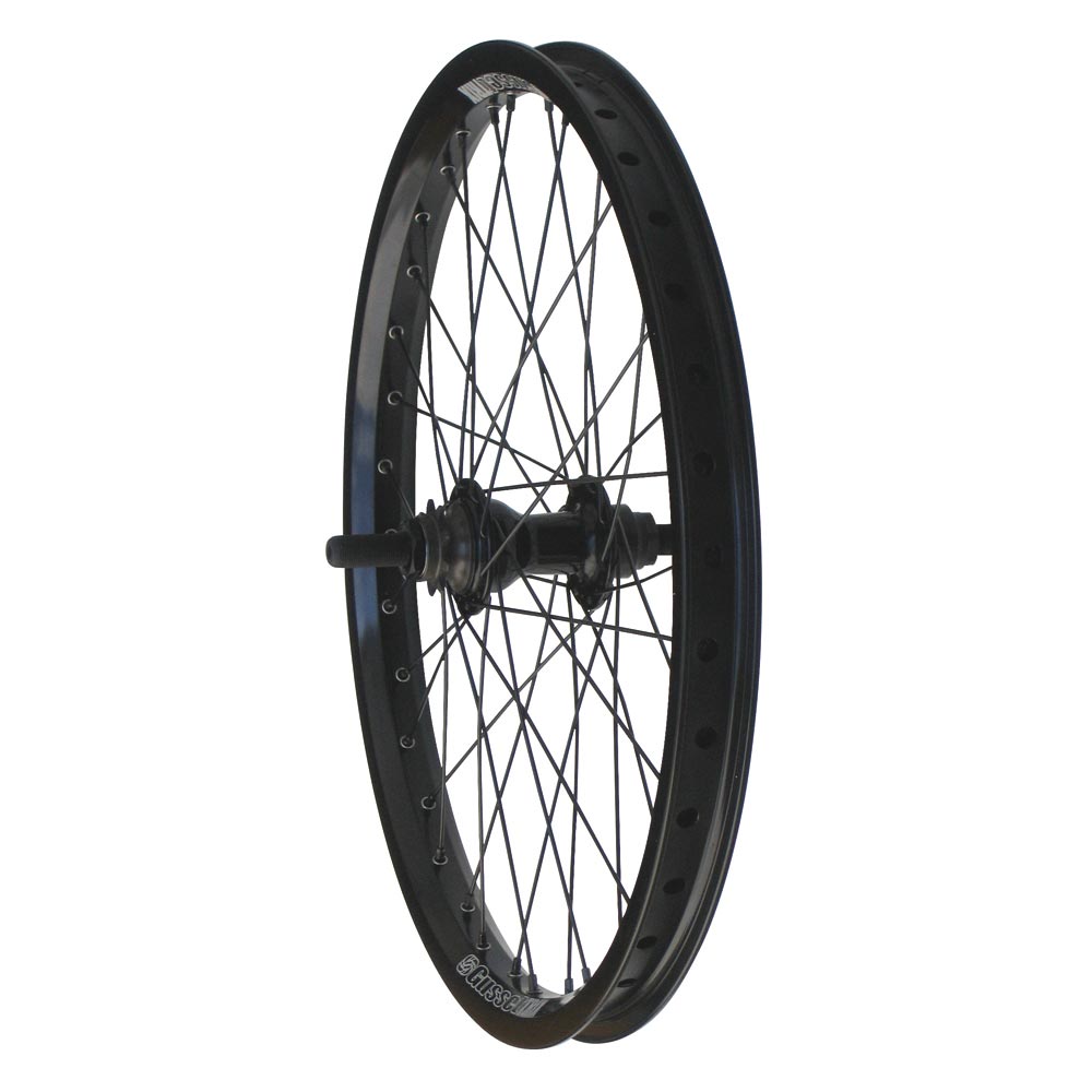 Gusset Trix 20" 3/8" Double Wall Front Wheel Sealed Bearing Black