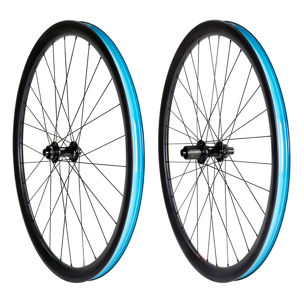 Halo 700c Carbaura XCD 35mm Carbon 28H Front/32H Rear SRAM XD-R Gravel Wheelset Black
