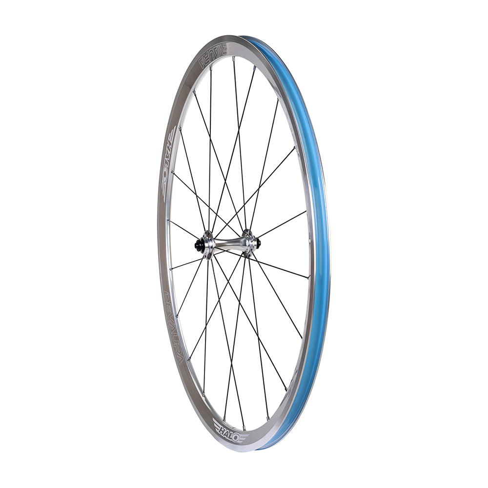 Halo Devaura RS2 700c Front Wheel Silver with Black Spokes