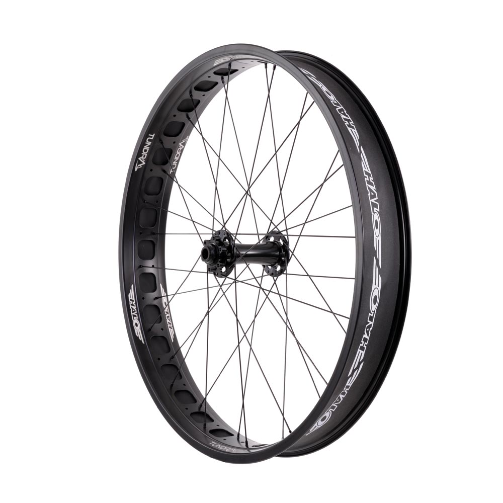 Halo Tundra 80mm Wide Front Wheel 150mm Black