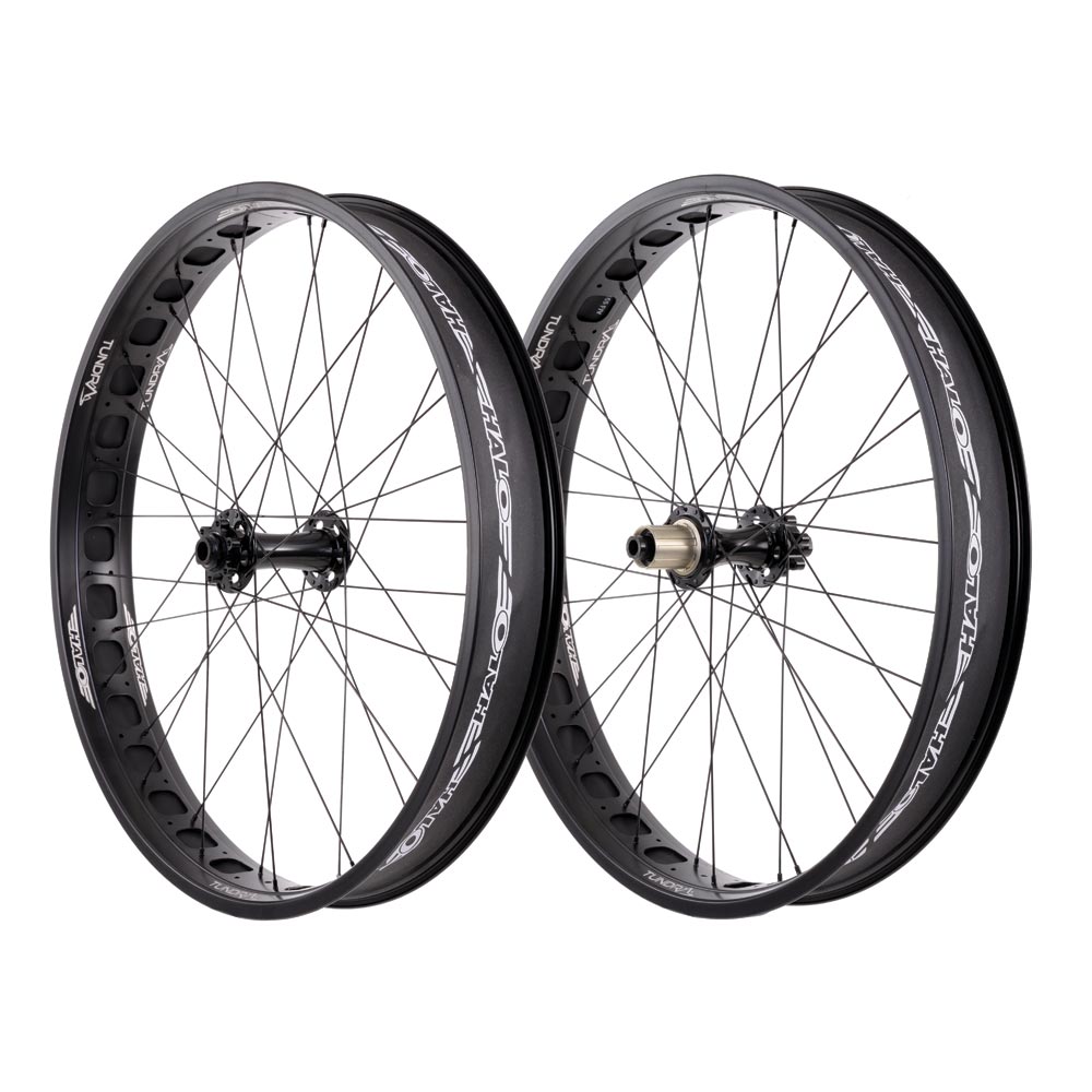 Halo Tundra 26" Front Wheel 80mm Wide 135/142mm Black